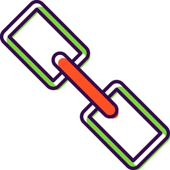 Link Filled  Icon vector