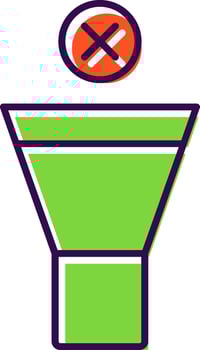 Mute Filled  Icon vector
