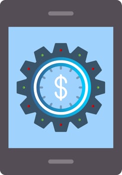 Online Business Flat Gradient  Icon vector