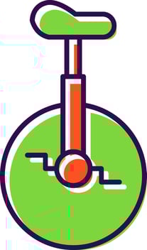 Monocycle Filled  Icon vector