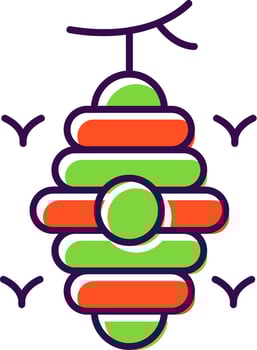 Beehive Filled  Icon vector