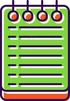 Notes Filled  Icon vector