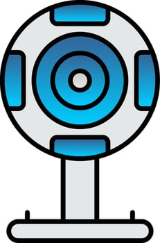 Webcam Line Filled Gradient  Icon vector