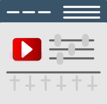 Editor Flat Gradient  Icon vector