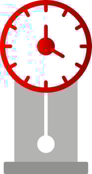 Vintage Clock Flat Gradient  Icon vector