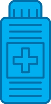 Syrup Filled Blue  Icon vector