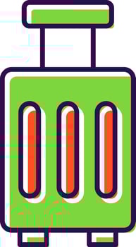 Luggage Filled  Icon vector