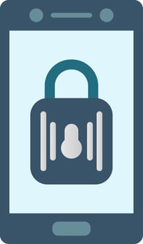 Lock Flat Gradient  Icon vector