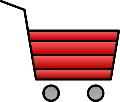 Trolley Line Filled Gradient  Icon vector