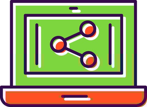 Share Filled  Icon vector