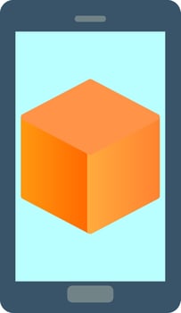 3d Flat Gradient  Icon vector