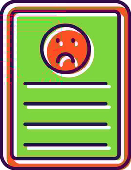 Complaint Filled  Icon vector
