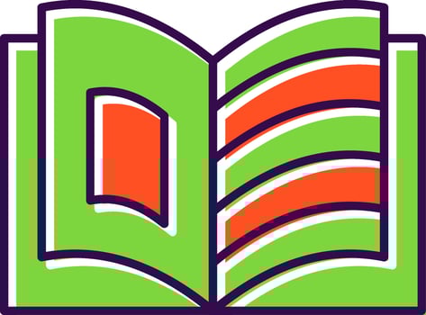 Storytelling Filled  Icon vector