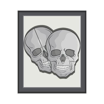 illustration of skull vector