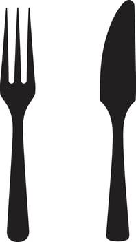 Gourmet Gastronomy Insignia Vector Logo for Culinary Excellence Elegant Dining Emblem Fork and Knife Vector Icon in Stylish Design