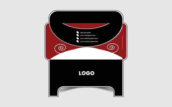 Corporate unique envelope design template vector