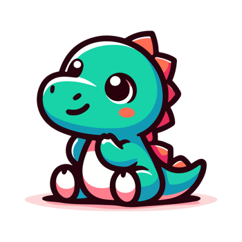 cute icon character dinosaur png