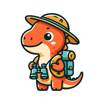 cute icon character adventure dinosaur png