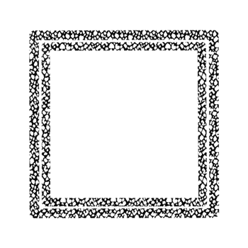 Black And White Pattern Square Border png