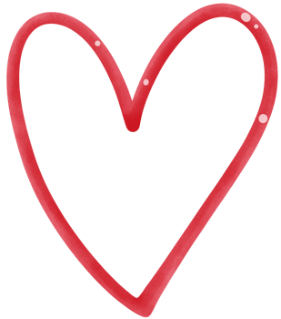 Red Heart shape png