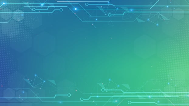 Green blue Digital technology background. Futuristic background for various design projects such as websites, presentations, print materials, social media posts vector