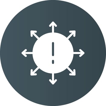 Diversification Creative Icon Design vector