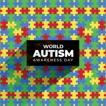 world autism day background 2 April world autism awareness day background vector