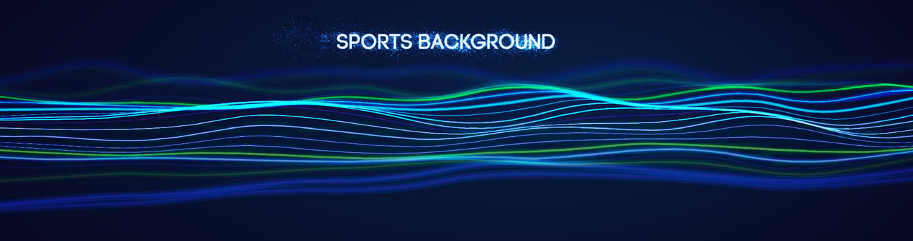 Dynamic blue lines abstract sports background vector. vector
