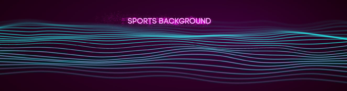 Dynamic blue lines abstract sports background vector. vector