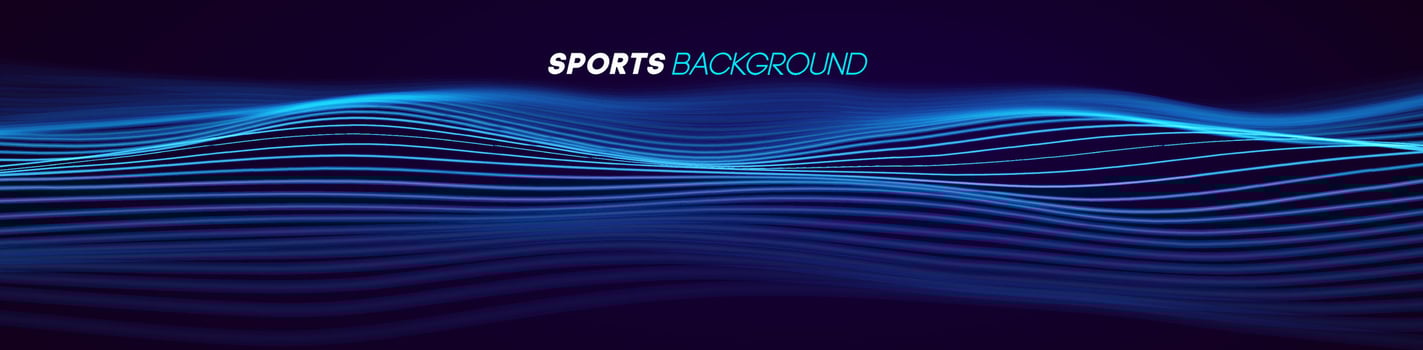 Dynamic blue lines abstract sports background vector. vector