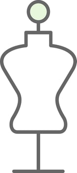 Mannequin Fillay Icon vector