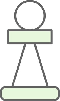 Pawn Fillay Icon vector
