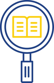 Research Line Two Color Icon vector