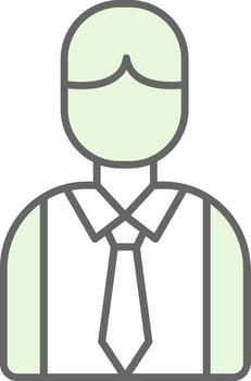 Employee Fillay Icon vector