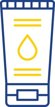 Face Wash Line Two Color Icon vector
