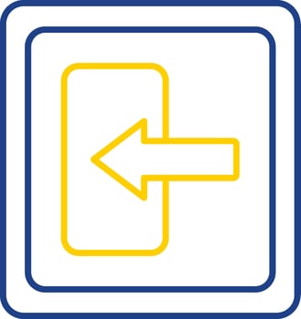 Log In Line Two Color Icon vector