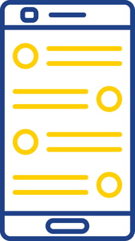 Chat Line Two Color Icon vector