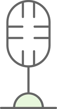 Microphone Fillay Icon vector