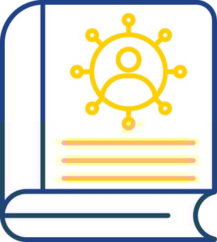 Book Line Two Color Icon vector