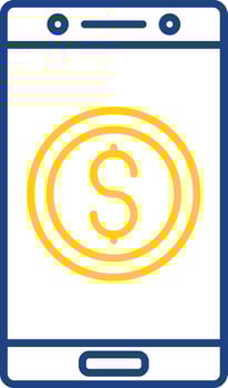 Currency Line Two Color Icon vector