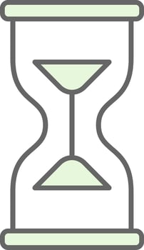 Hourglass Fillay Icon vector