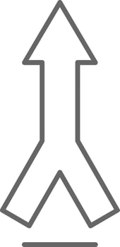 Merging Fillay Icon vector