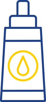 Lubricant Line Two Color Icon vector