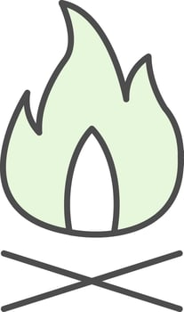 Fire Fillay Icon vector
