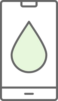 Water Drop Fillay Icon vector