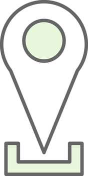 Location Pin Fillay Icon vector