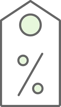 Discount Fillay Icon vector