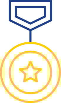 Winning Line Two Color Icon vector
