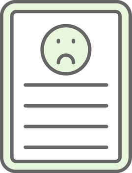 Complaint Fillay Icon vector