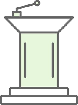 Podium Fillay Icon vector
